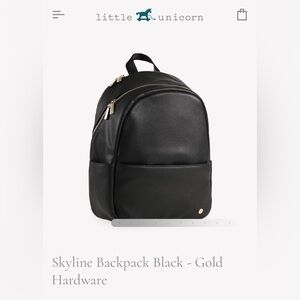 NWT Little Unicorn Skyline Backpack Black - Gold
Hardware